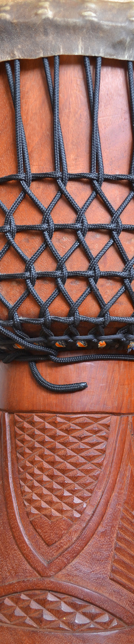 close-up beeld van djembe